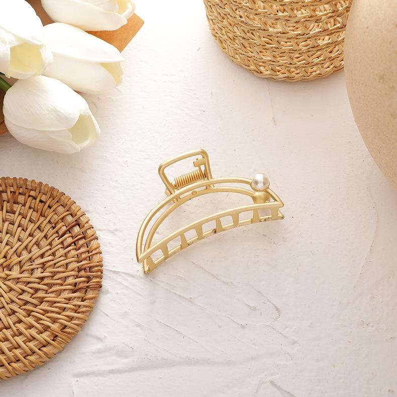 Korean Version Metal Half Ball Head Hair Clip Headdress -