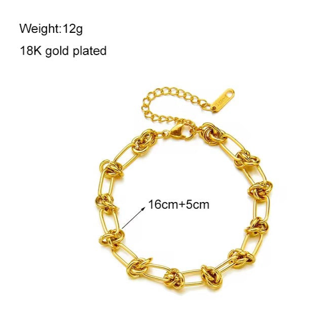 Multi Layered Goldplated Bracelet