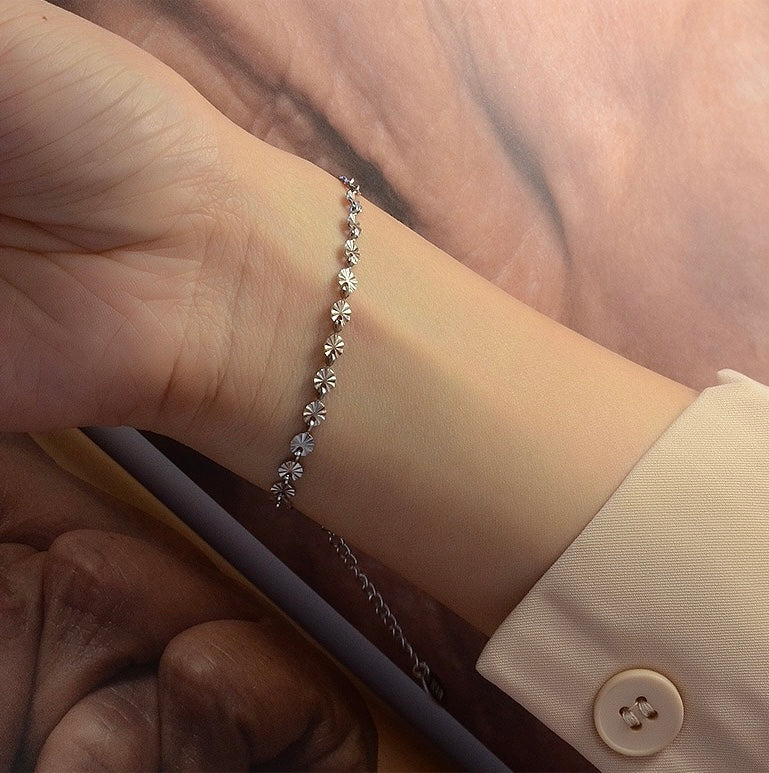 Minimal Silver Classic Design Formal Bracelet