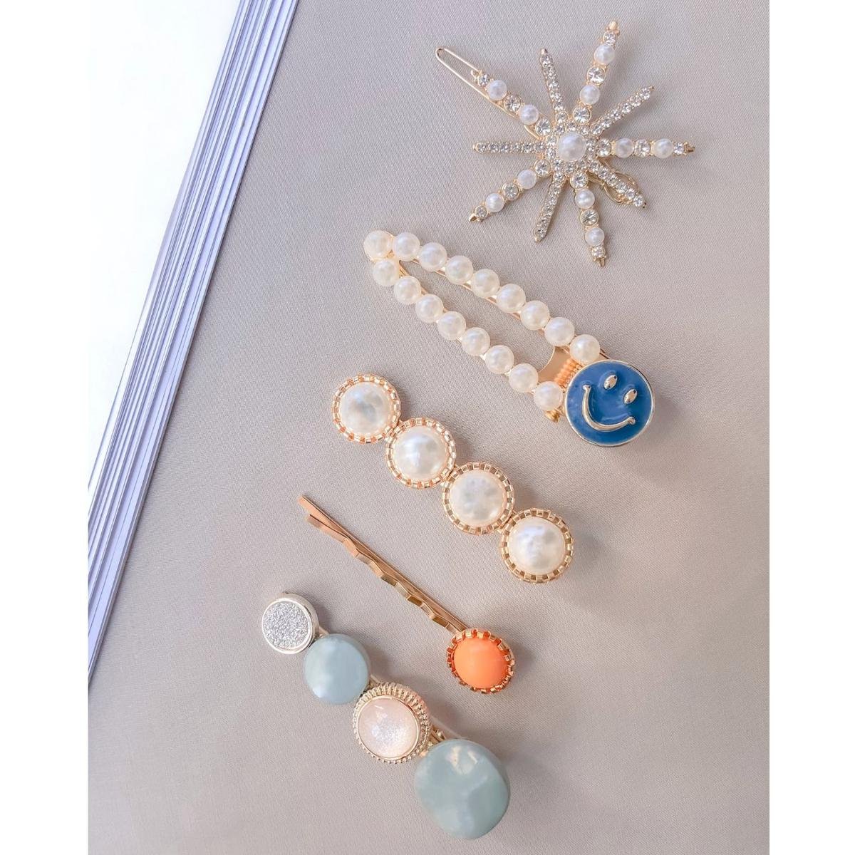 Hair clips - 5pcs hair clips/ pins - Hair accessories