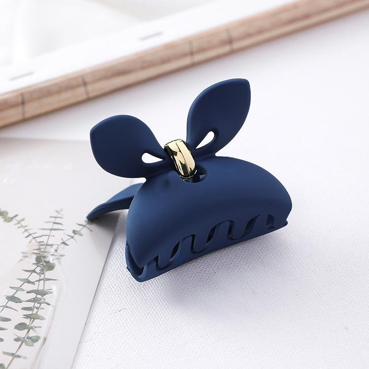 Korean Solid Color Hair Clip Catcher - Blue