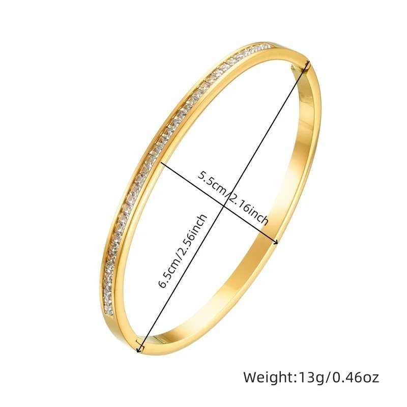 Premium Gold Plated Crystal Studded Bangle