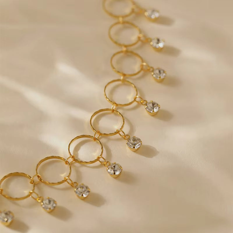 Crystal Orbit Charm Anklet