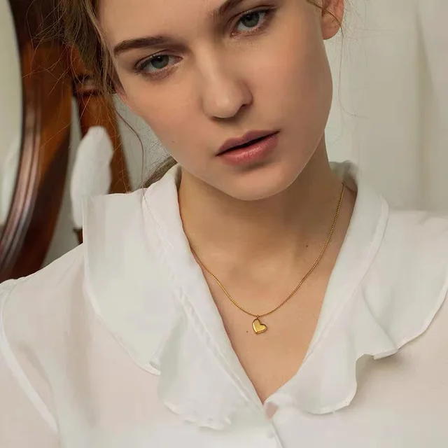 The Hanging Heart Gold Plated Necklace