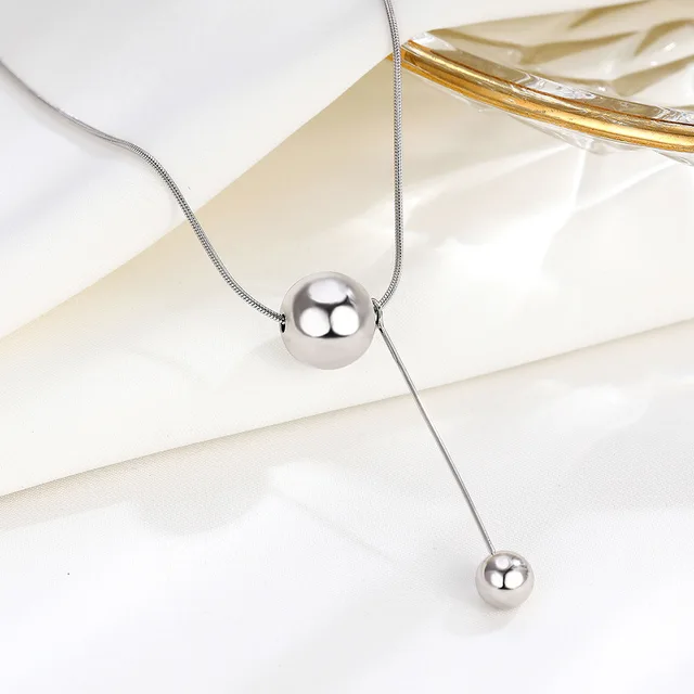 Titanium Steel Ball shaped Necklace