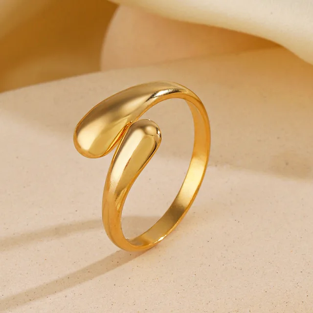 Gold Plated Stream Ring