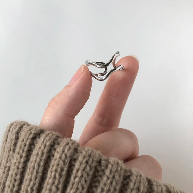 Stainless Steel Wave Ring