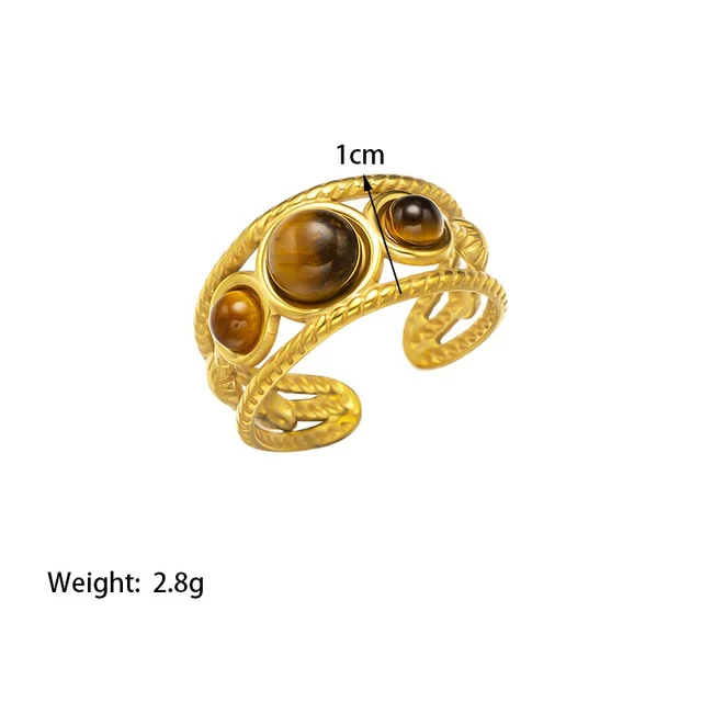 Gold Plated Horizon Ring