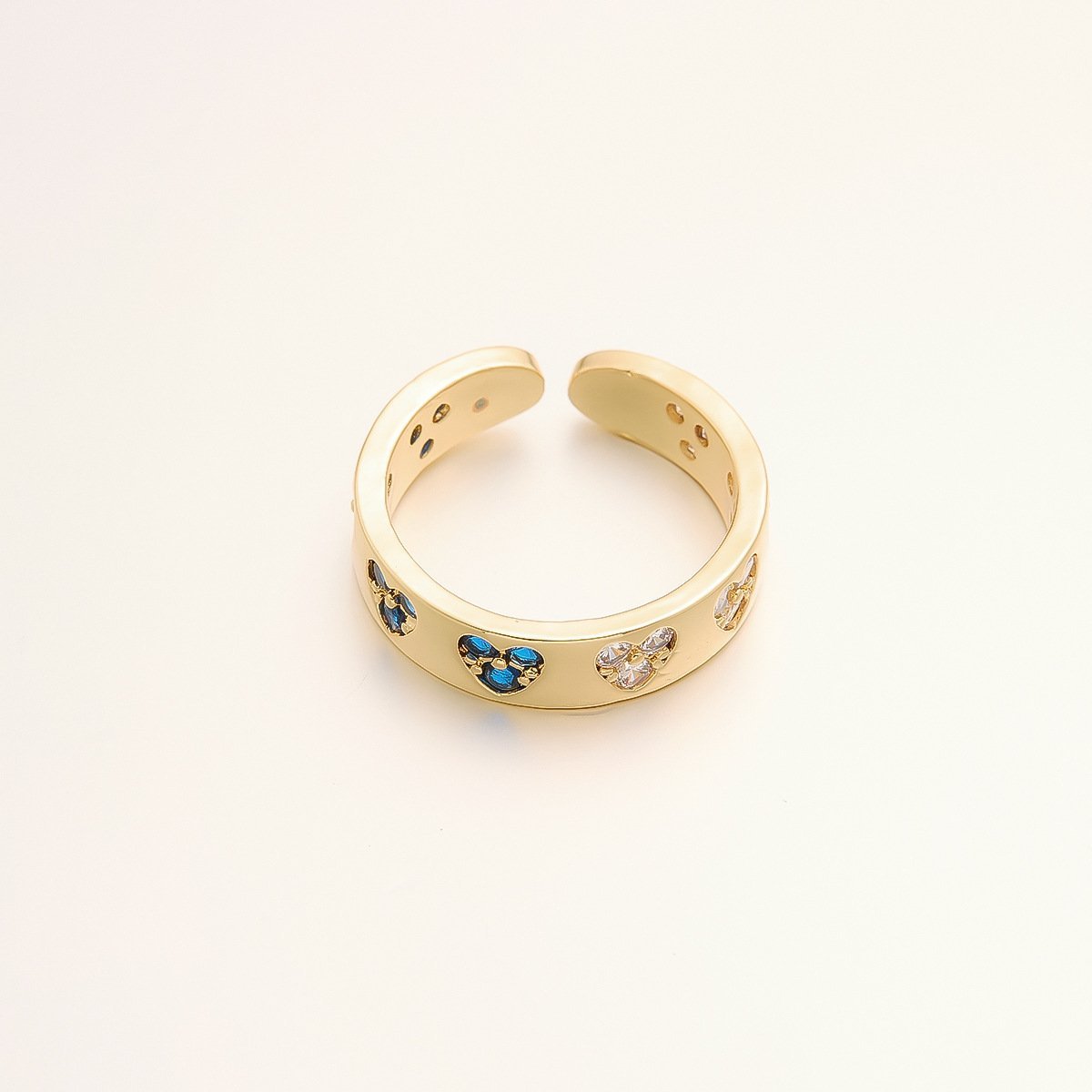 Stand Out Vintage Gold Plated Adjustable Ring