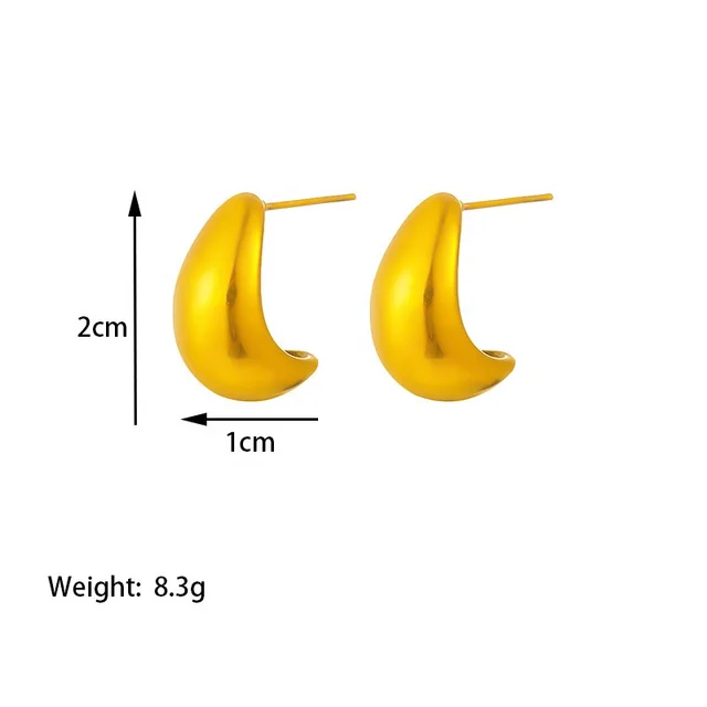 Minimal Elegant Gold Plated Earrings