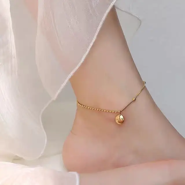 Minimal Gold Plated Anklet
