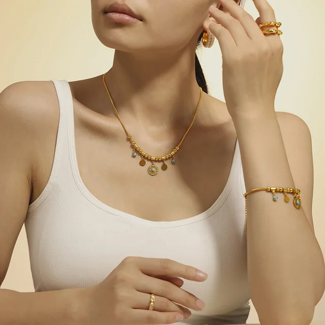 Retro Gold Plated Necklace