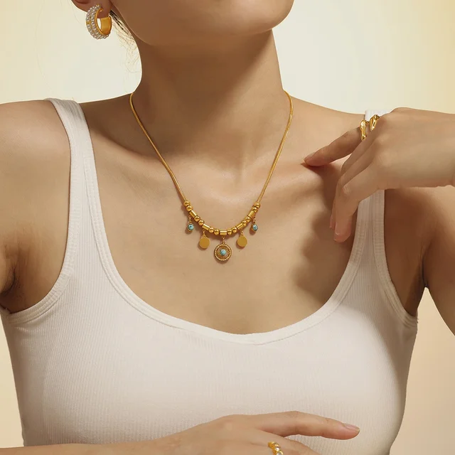 Retro Gold Plated Necklace