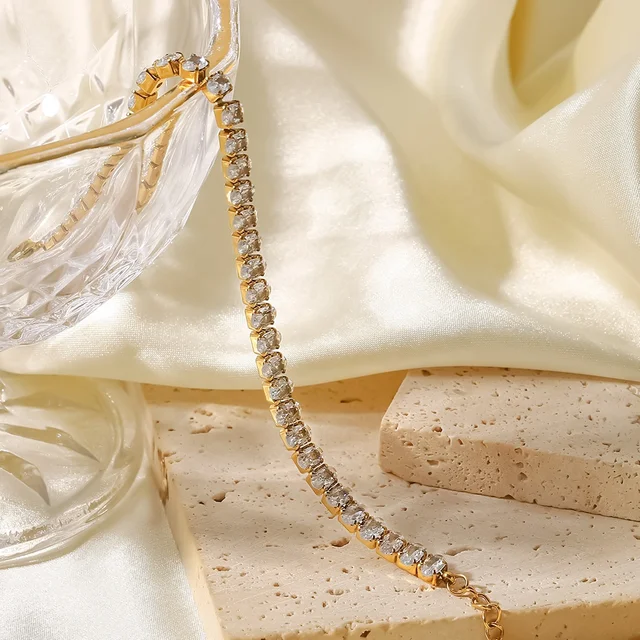 Luxe Gold plated Tennis Bracelet