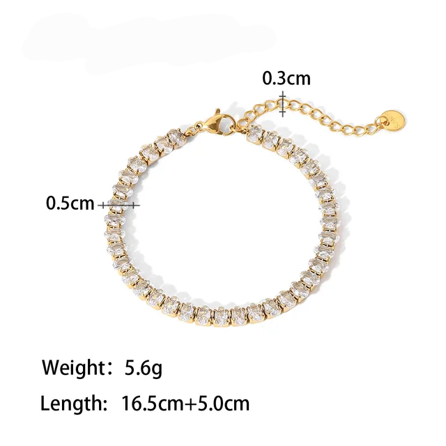 Luxe Gold plated Tennis Bracelet