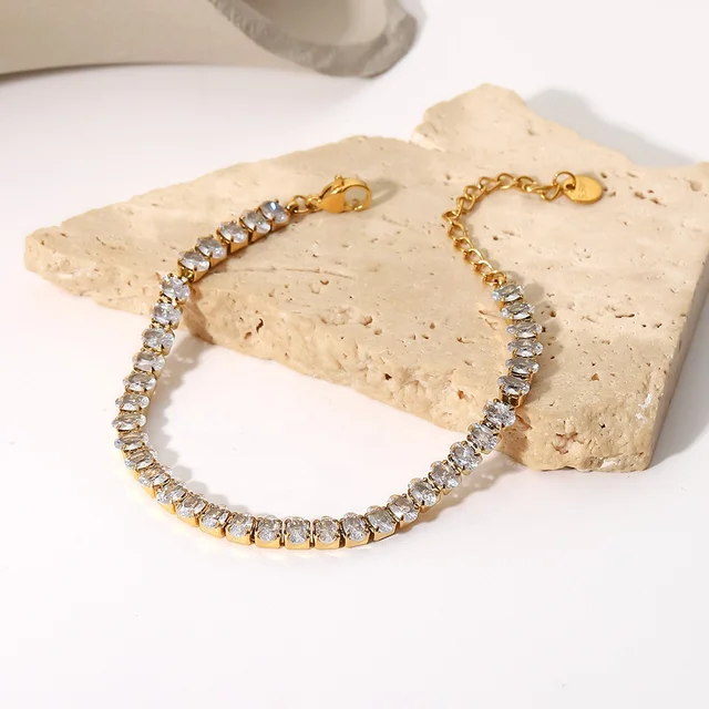 Luxe Gold plated Tennis Bracelet