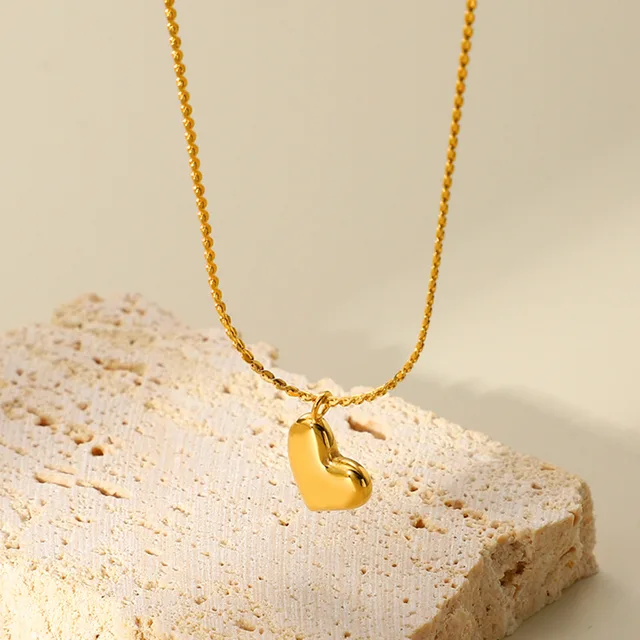 The Hanging Heart Gold Plated Necklace