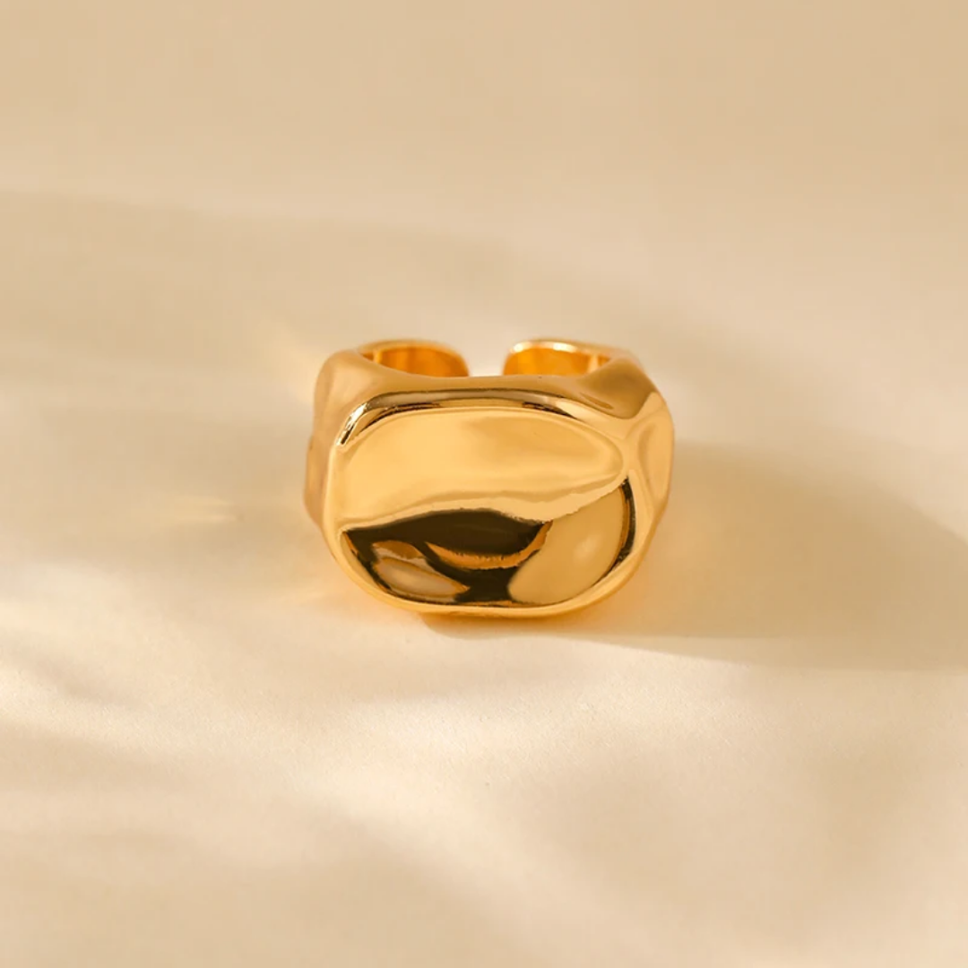 18k Gold Plated Abstract Ring
