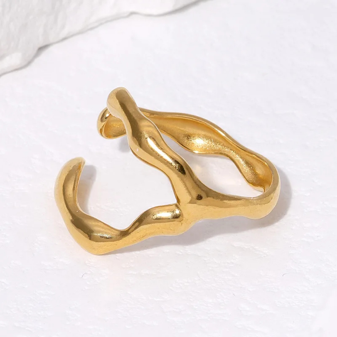 Gold Plated Claw Ring