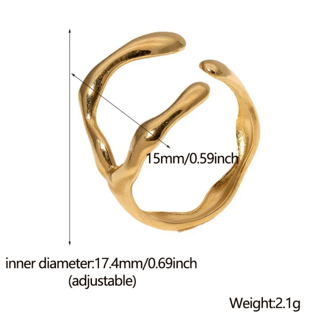Gold Plated Claw Ring