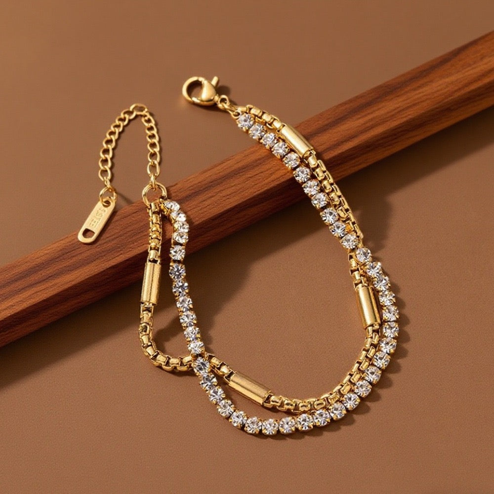 Chunky Heavy Weight Multi Layered Bracelet