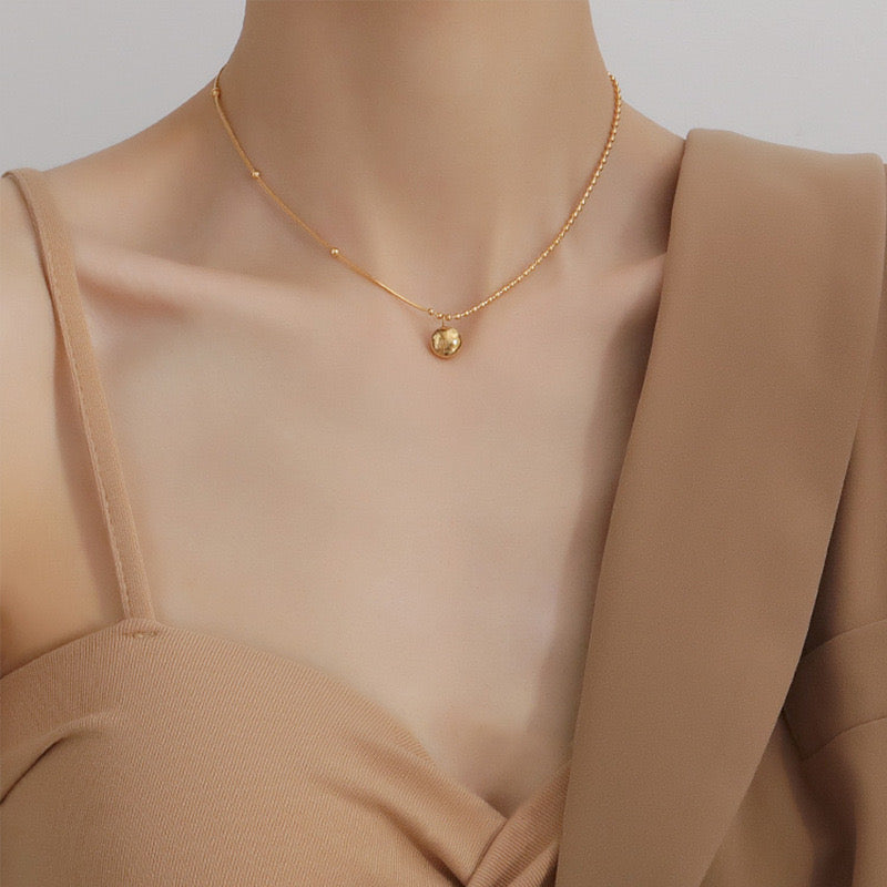 Gold-Plated Lucky Pendant Necklace
