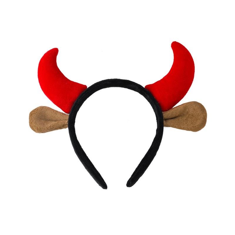 2021 Year Of The Ox New Year'S Horn Hair Bands