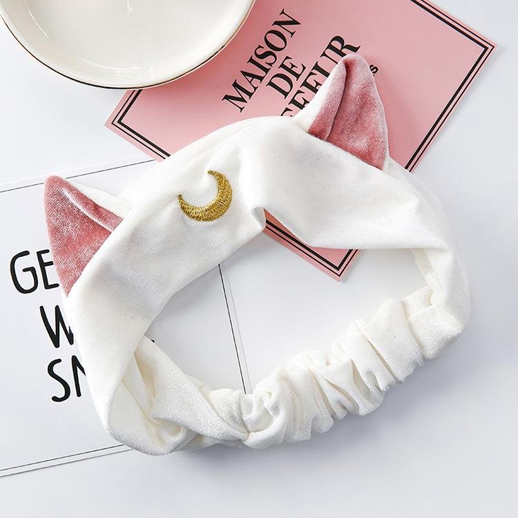 Cat Ears Hair Band - White