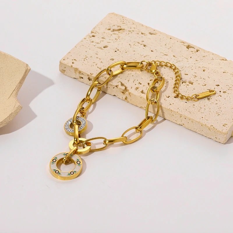 Premium Heavy Chained Gold Plated Bracelet