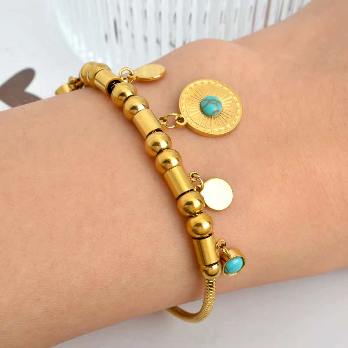 Retro Gold Plated Adjustable Bracelet