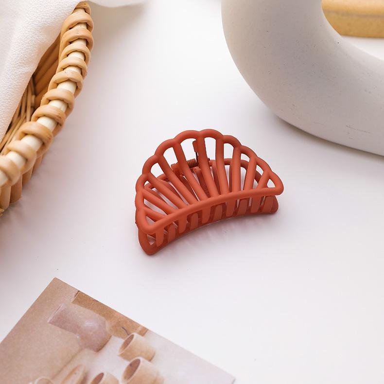 French Large Scrub Peas Hair Clip Catcher - Orange