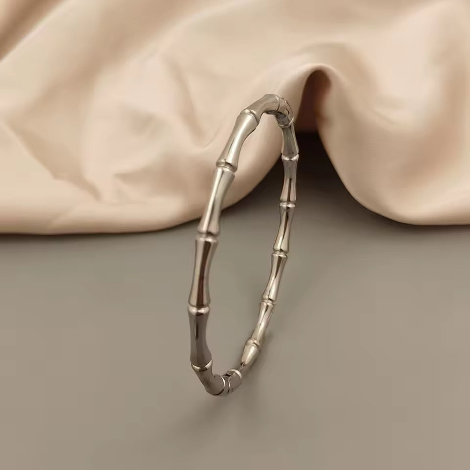 Bone Shaped Stainless Steel Bangle
