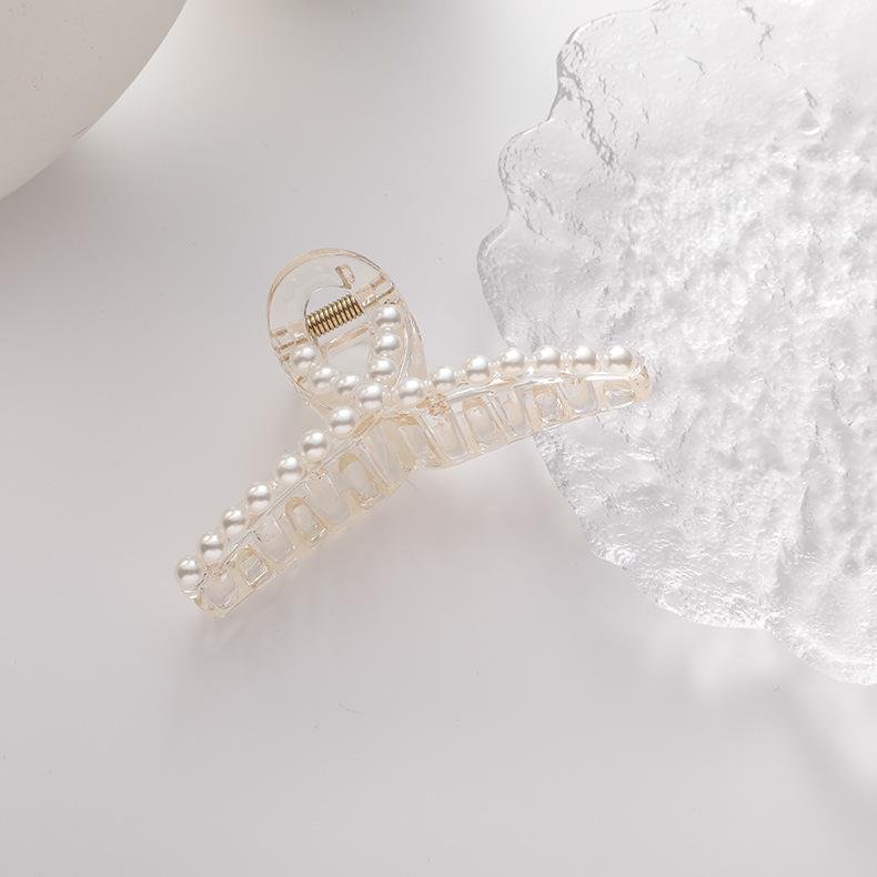 Korean Version Pearl Hair Clip Catcher