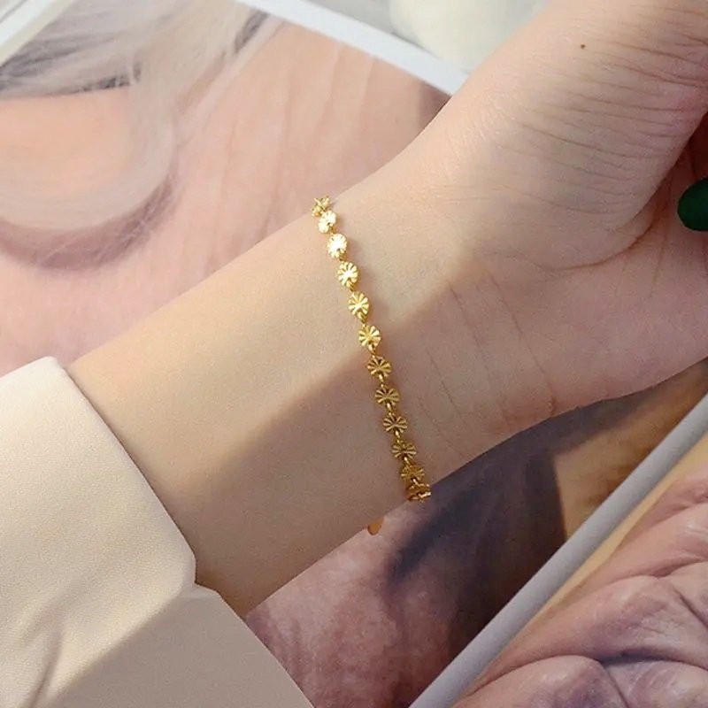 Minimal Gold Plated Classic Design Formal Bracelet