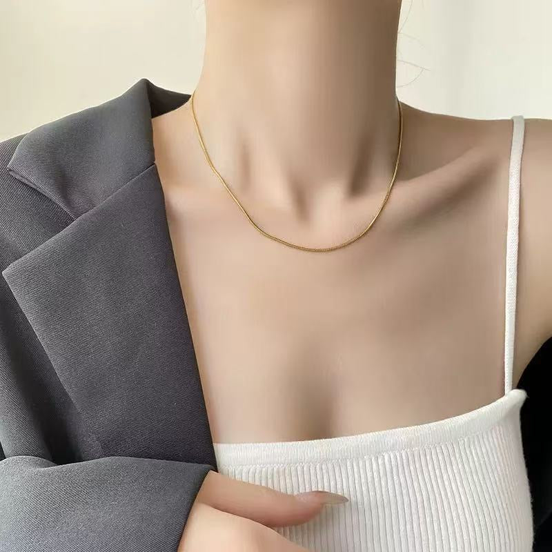 Minimalist Sleek Gold Plated Chain