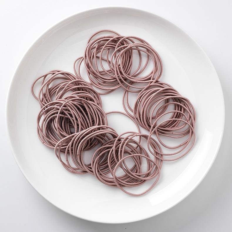 Acrylic Petal-Shaped Japanese And Korean Hair Pony - Deep Pink