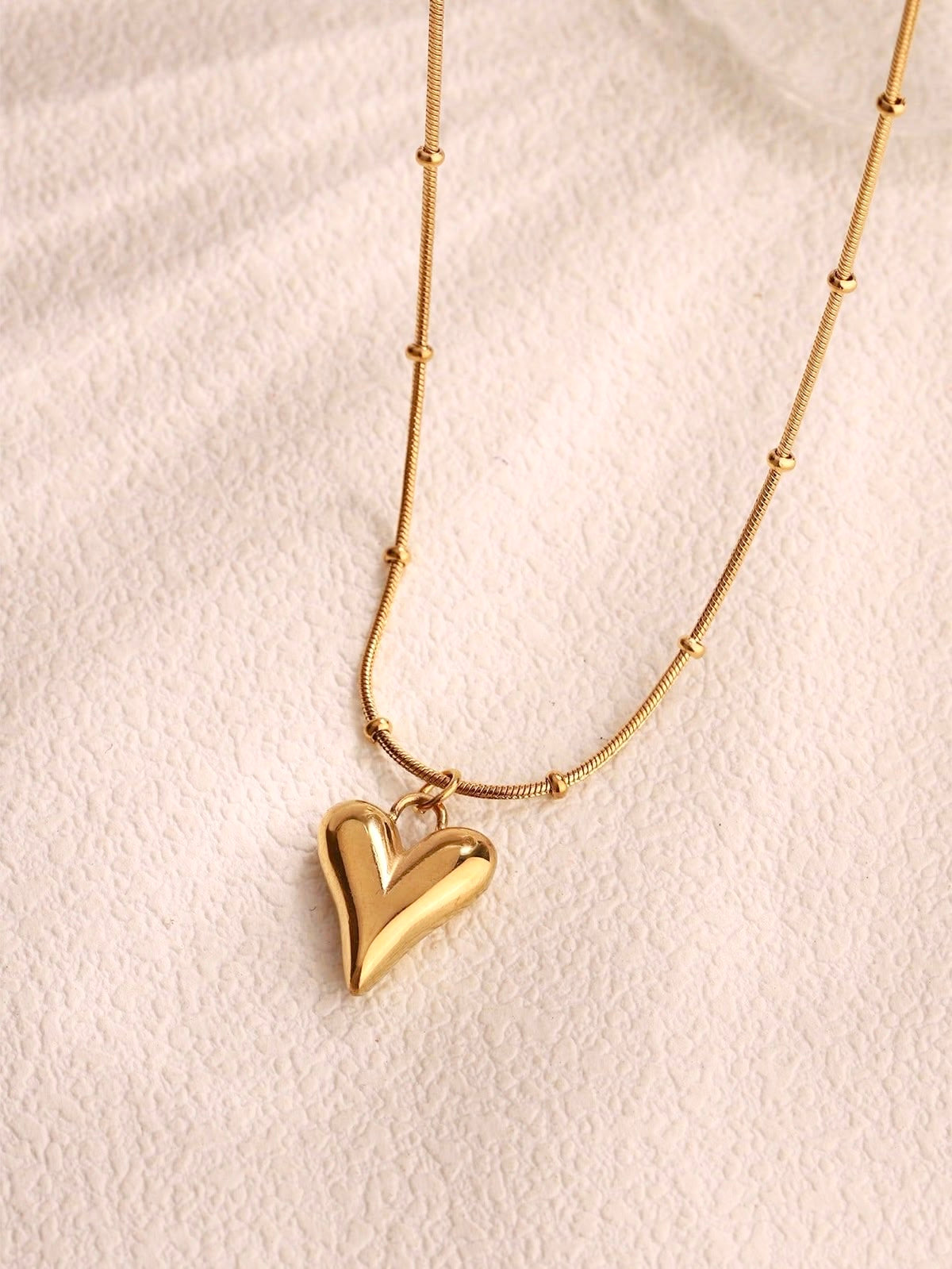 Gold Plated Delicate Heartlet Necklace