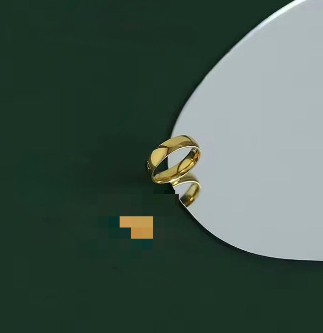 Minimalist Gold Plated Chunky Ring 5.8mm Thick