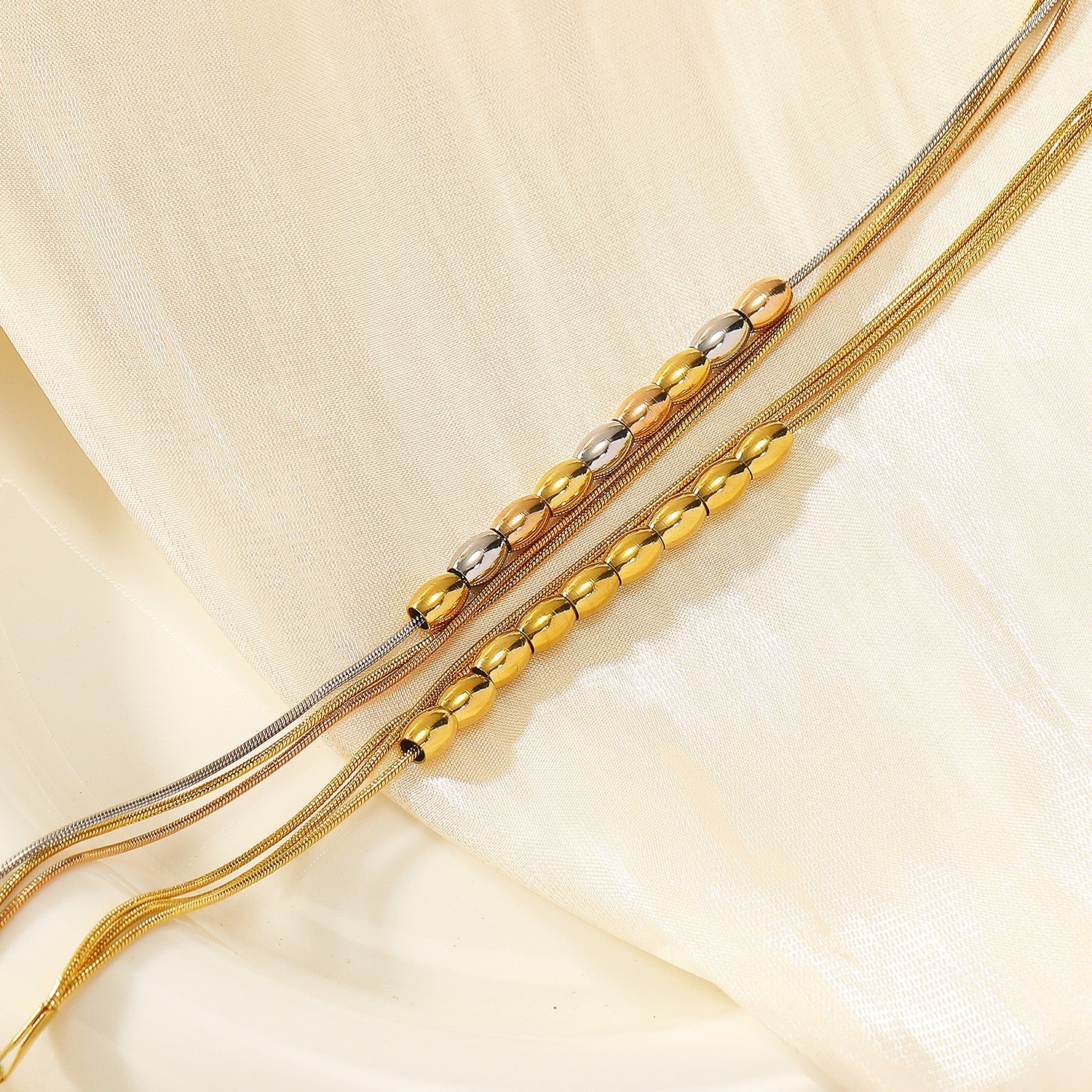 Premium Gold Plated Beads Elegance Bracelet