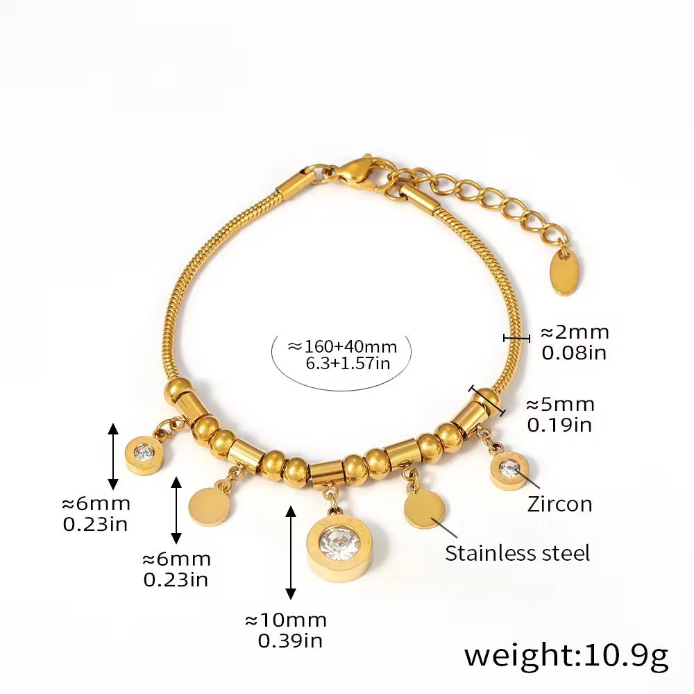 Timeless Crystal Charm Bracelet