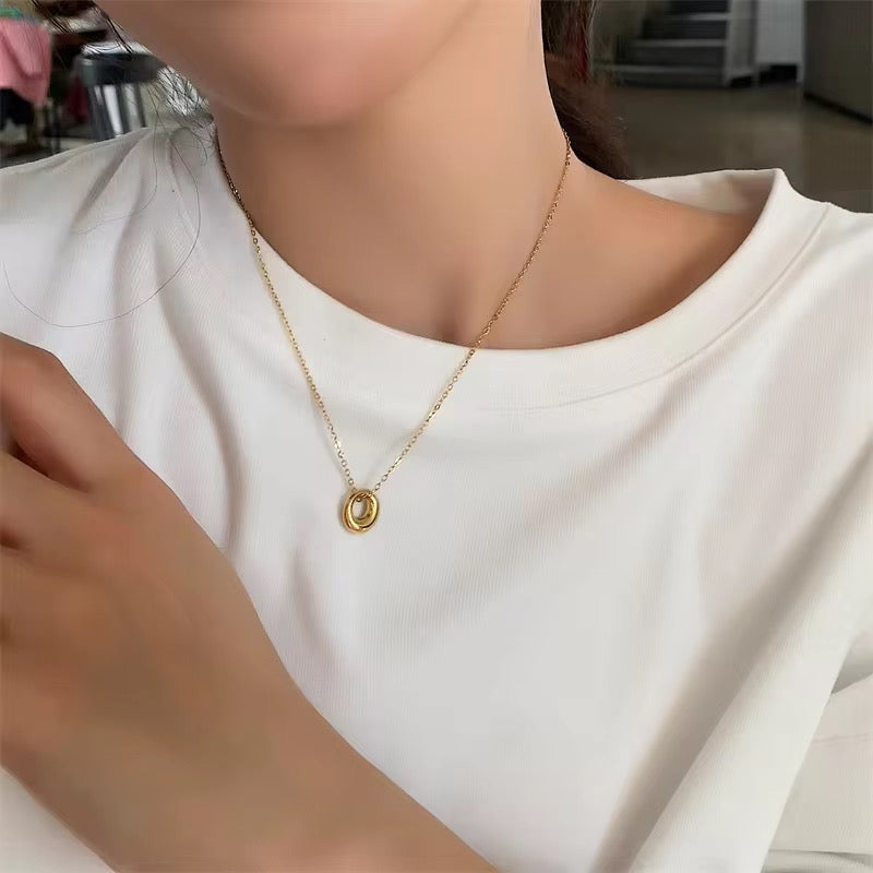 Minimal Vintage Gold Plated Necklace