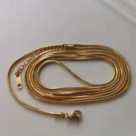 Elegant Gold-Plated Mulit-Layered Long Chain Necklace