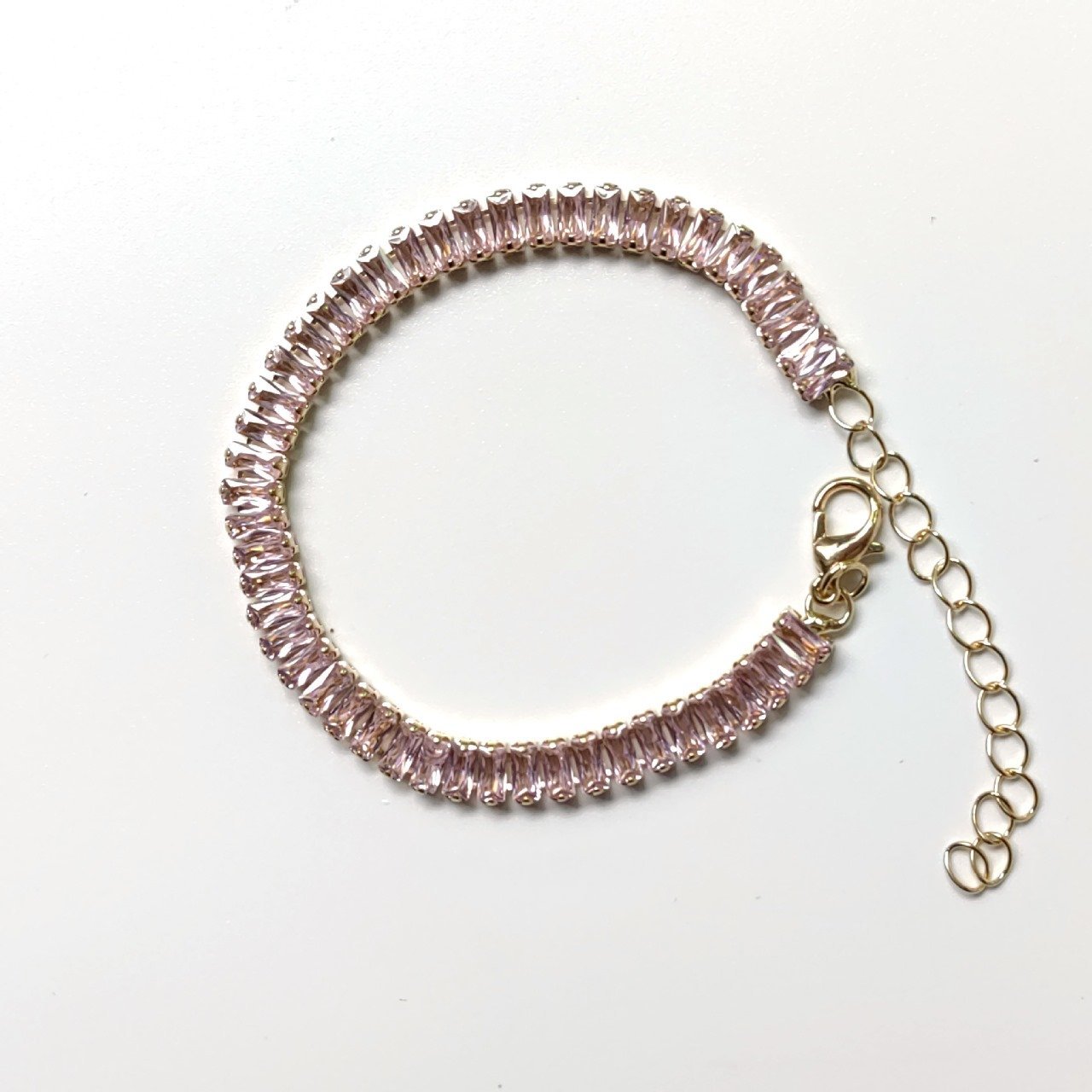 Water Proof Beautiful Rosegold Crystal Studded Bracelet