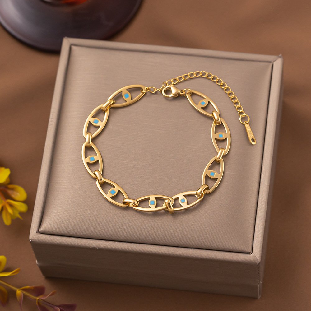Stainless Steal Devil Eye Bracelet