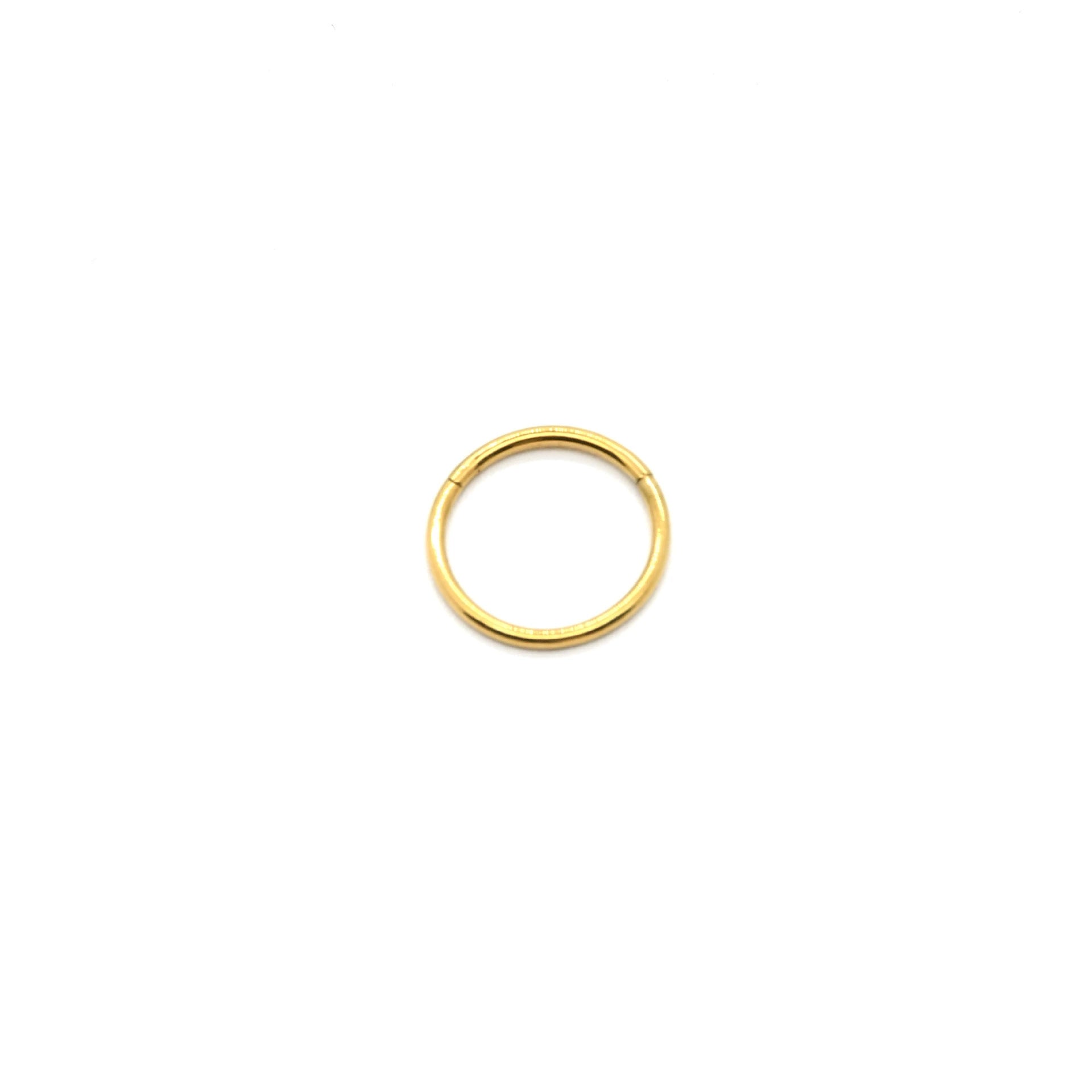 Gold Plated Seamless Nose Ring 1.2mm