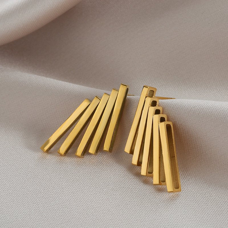 The Domino Effect Gold Plated Earring