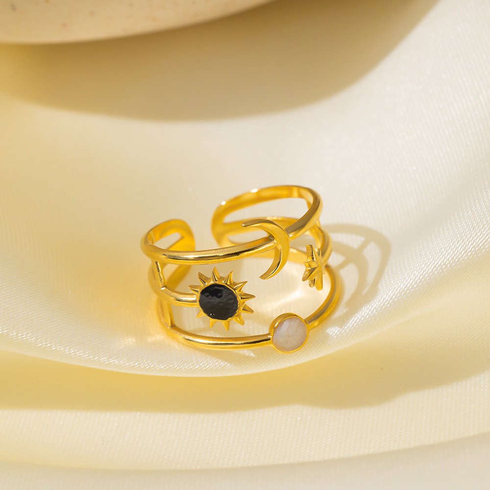 Gold Plated Celestial Harmony Adjustable Ring