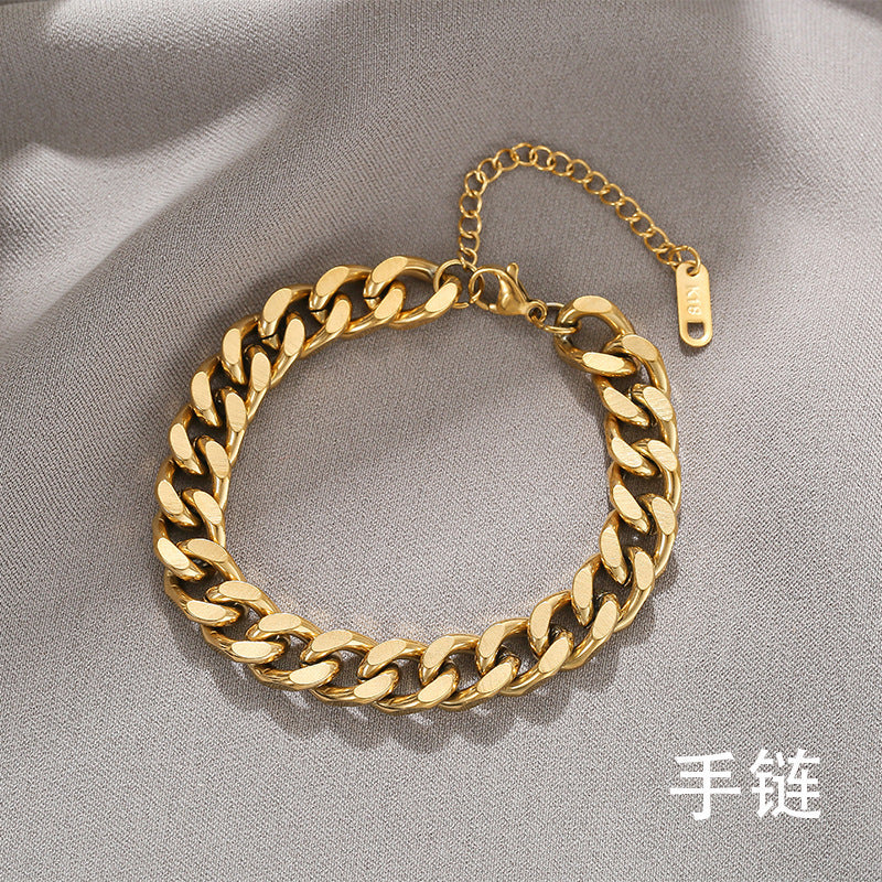 18K Gold Plated Classic Cuban Link Bracelet