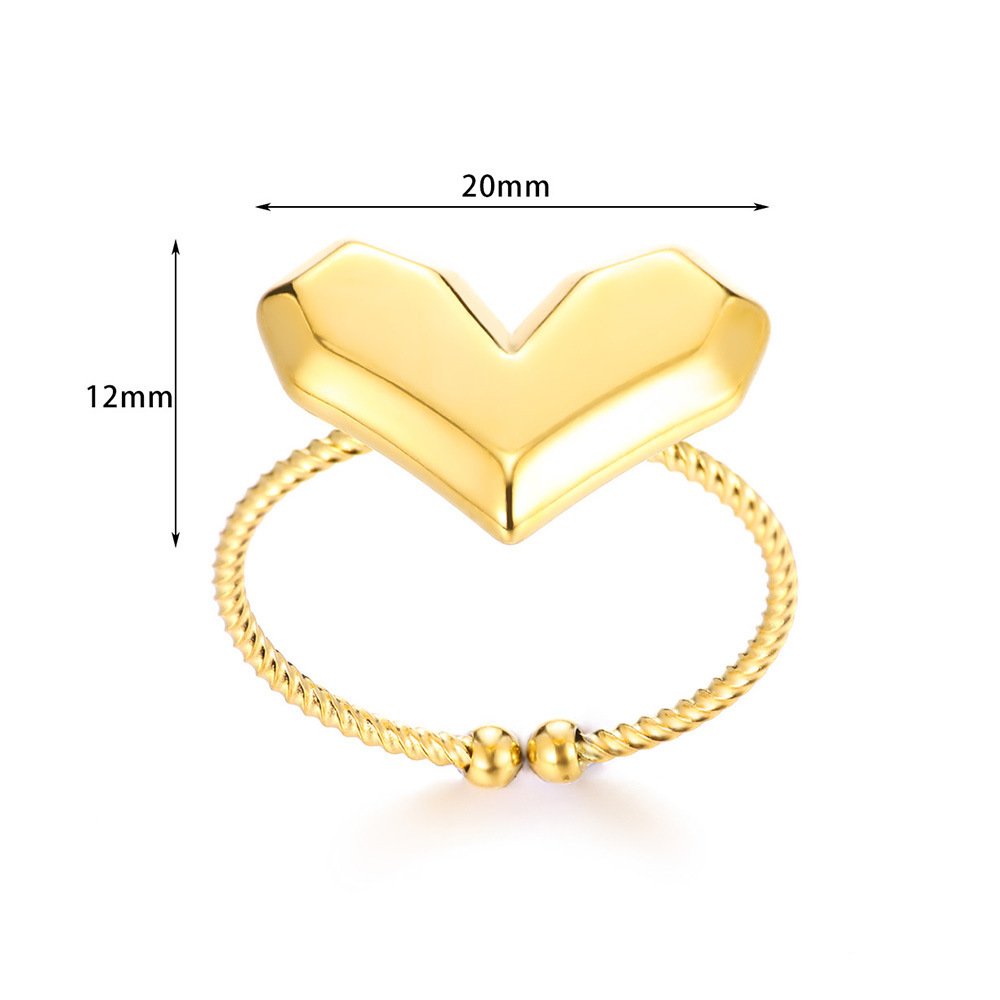 18k Gold Plated Heart Ring