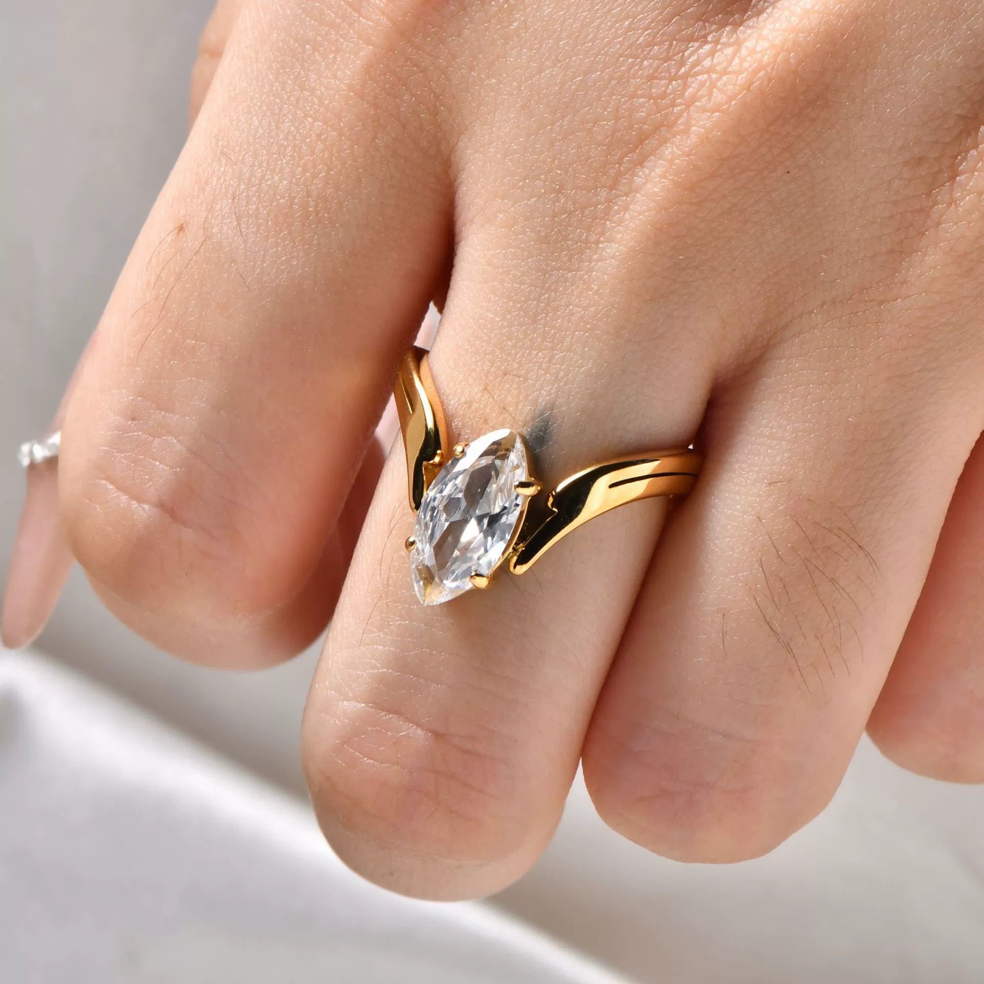 Marquise Solitaire Ring